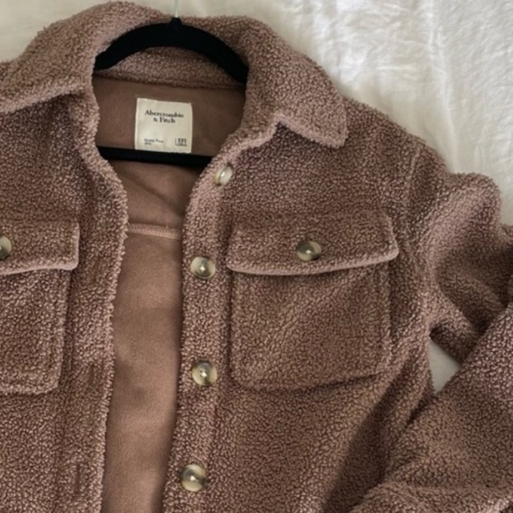 Abercrombie & Fitch Brown Sherpa Jacket